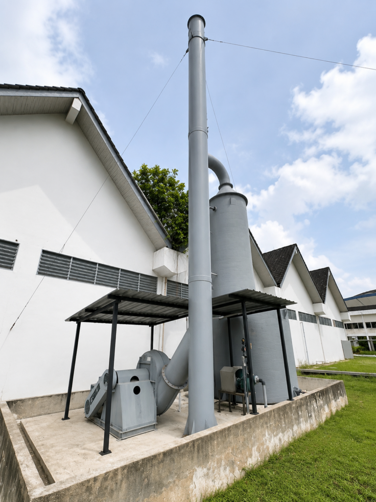 chlorine gas emergency scrubber system