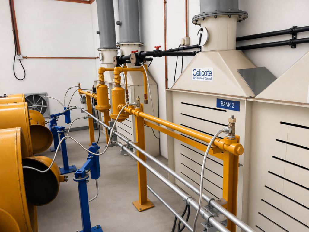 chlorine gas manifold pipe system